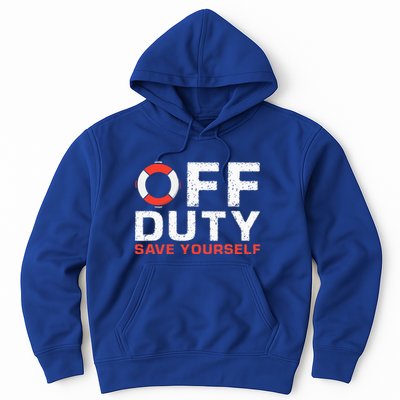 Off Duty Save Yourself Lifeguard Hoodie