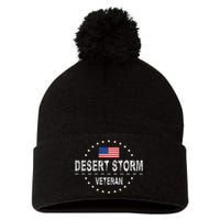 Operation Desert Storm Veteran Pom Pom 12in Knit Beanie