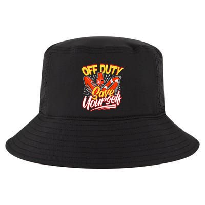 Off Duty Save Yourself Funny Lifesaver Lifeguards Cool Comfort Performance Bucket Hat