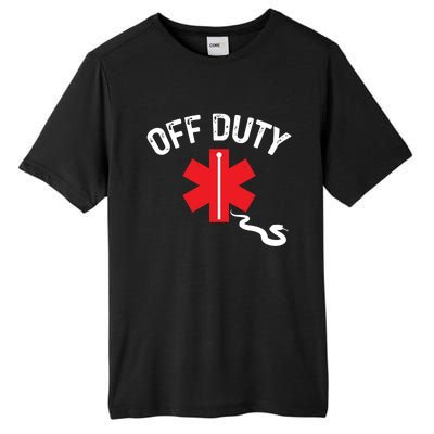 Off Duty Snake Paramedic Funny Nurse Ems First Responder Cool Gift Tall Fusion ChromaSoft Performance T-Shirt