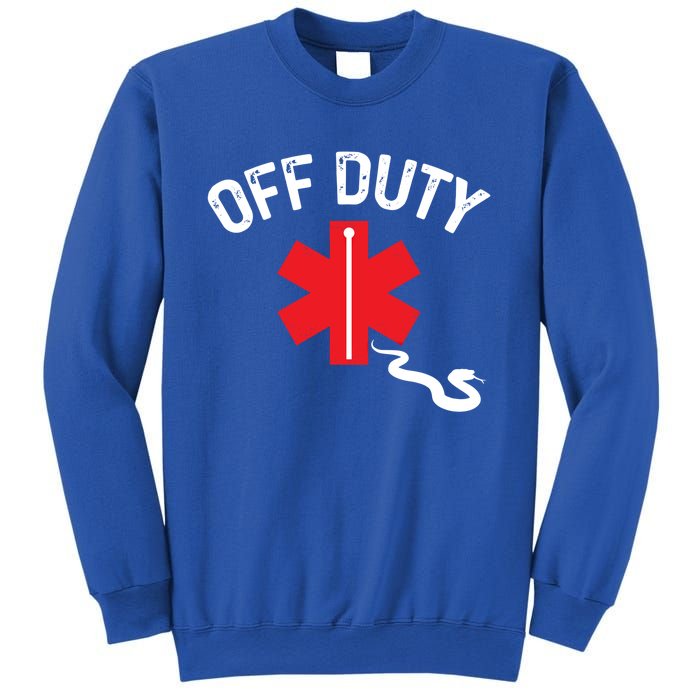 Off Duty Snake Paramedic Funny Nurse Ems First Responder Cool Gift Sweatshirt