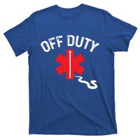 Off Duty Snake Paramedic Funny Nurse Ems First Responder Cool Gift T-Shirt