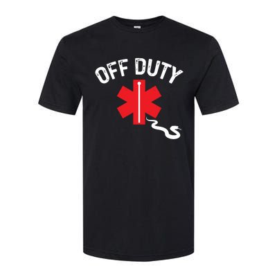 Off Duty Snake Paramedic Funny Nurse Ems First Responder Cool Gift Softstyle CVC T-Shirt