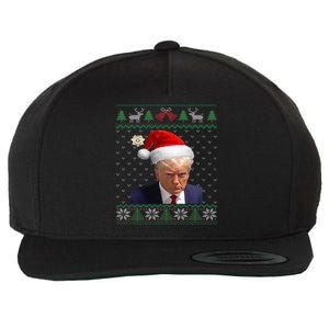 O.fficial Donald Trump Mug Shot Ugly Christmas Wool Snapback Cap