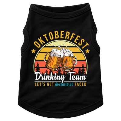 Oktoberfest Drinking Team Funny Beer Doggie Tank