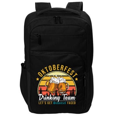 Oktoberfest Drinking Team Funny Beer Impact Tech Backpack