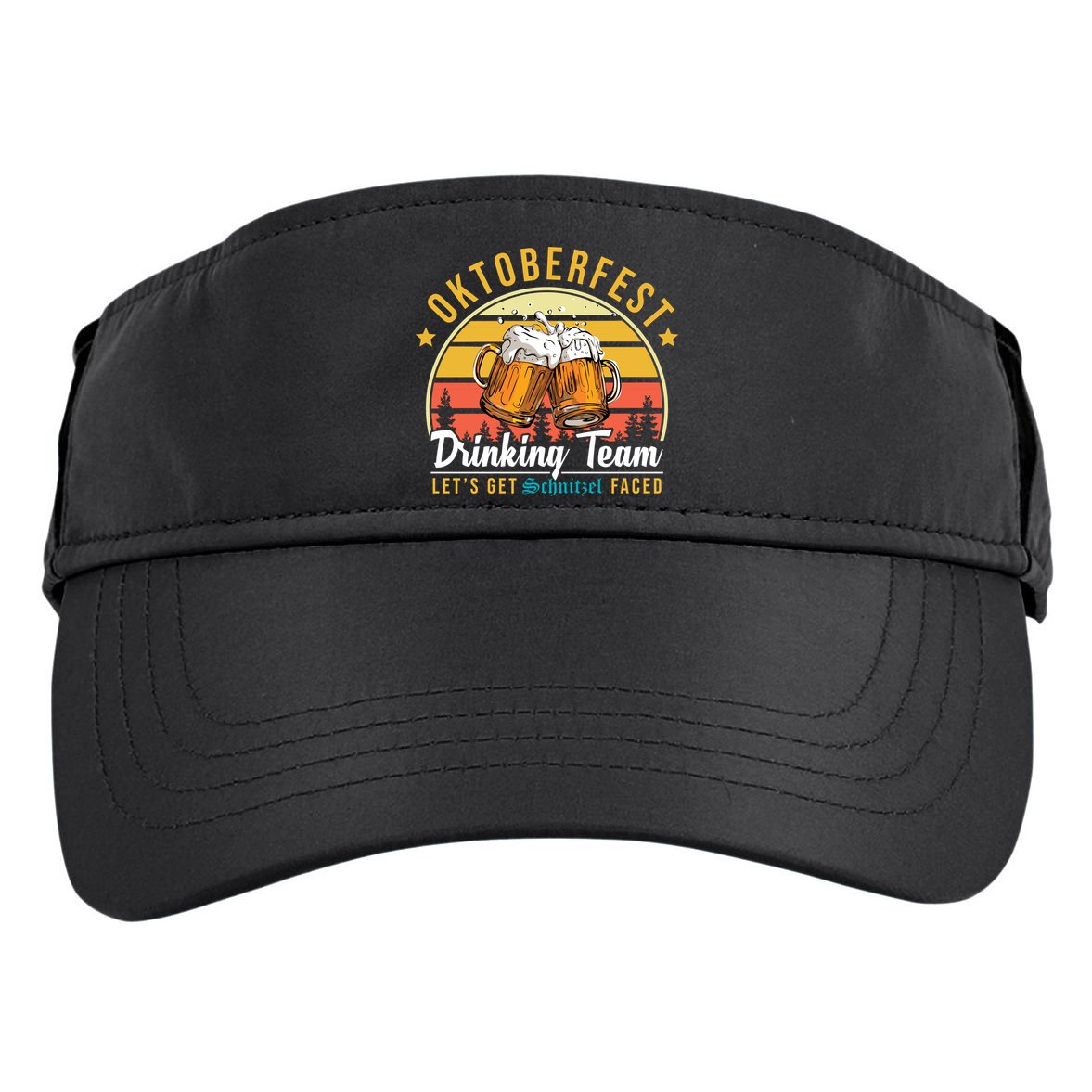 Oktoberfest Drinking Team Funny Beer Adult Drive Performance Visor