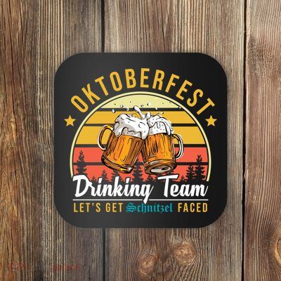 Oktoberfest Drinking Team Funny Beer Coaster