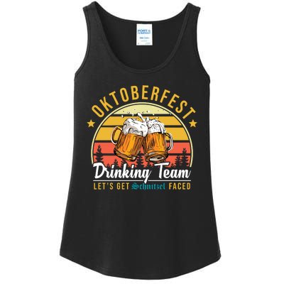 Oktoberfest Drinking Team Funny Beer Ladies Essential Tank