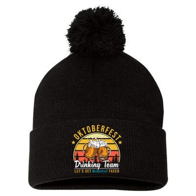 Oktoberfest Drinking Team Funny Beer Pom Pom 12in Knit Beanie