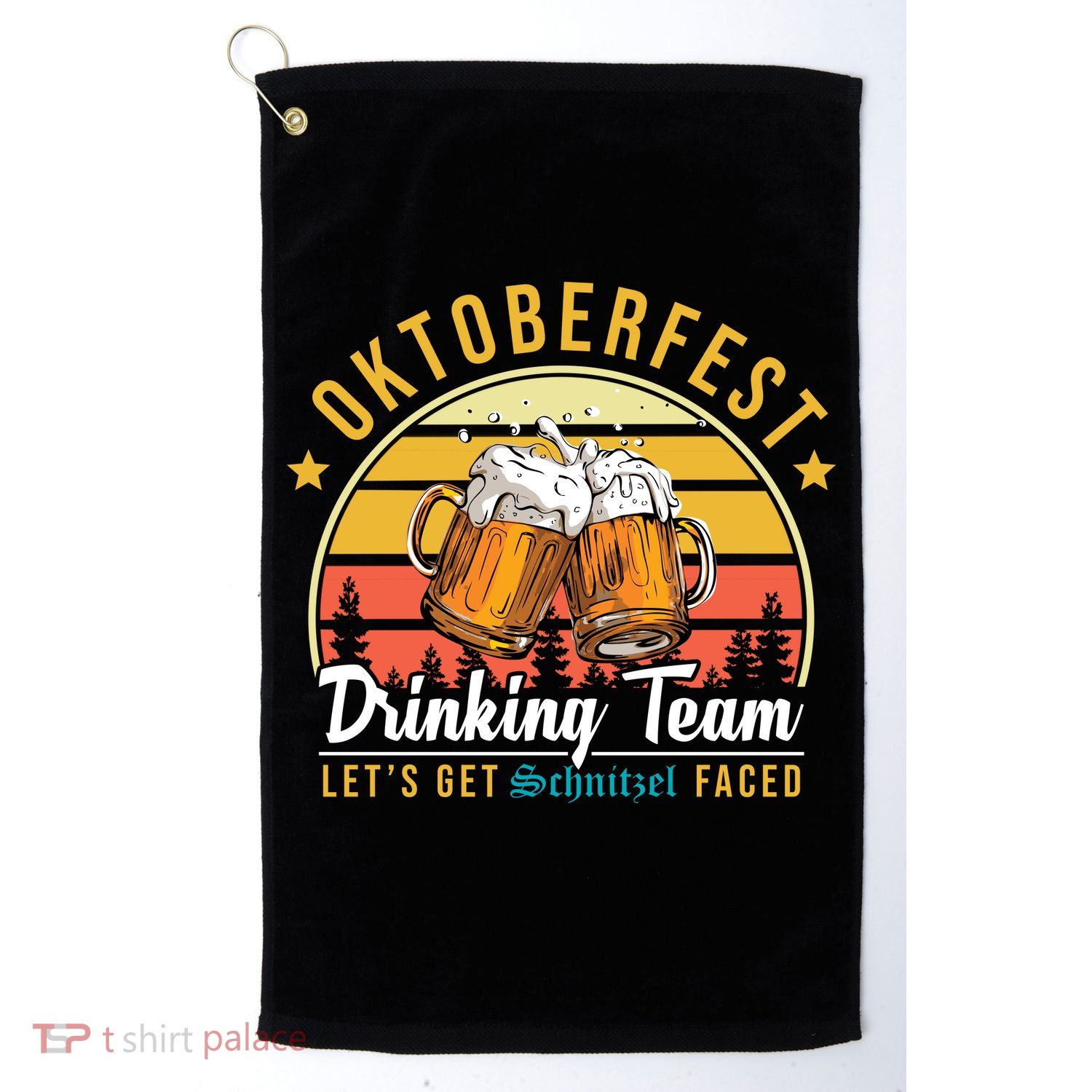 Oktoberfest Drinking Team Funny Beer Golf Towel