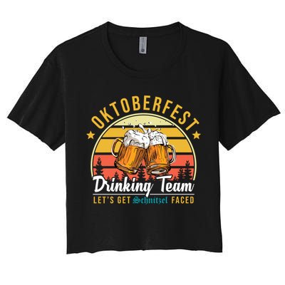 Oktoberfest Drinking Team Funny Beer Crop Top