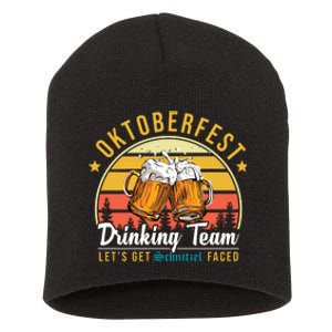 Oktoberfest Drinking Team Funny Beer Short Acrylic Beanie