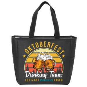 Oktoberfest Drinking Team Funny Beer Zip Tote Bag