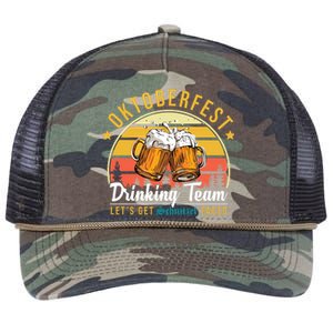 Oktoberfest Drinking Team Funny Beer Retro Rope Trucker Hat Cap