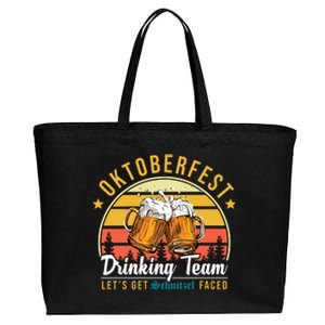 Oktoberfest Drinking Team Funny Beer Cotton Canvas Jumbo Tote