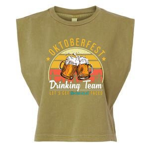 Oktoberfest Drinking Team Funny Beer Garment-Dyed Women's Muscle Tee