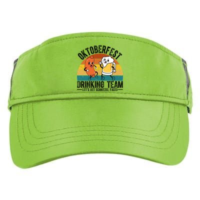 Oktoberfest Drinking Team Lets Get Schnitzel Faced Funny Adult Drive Performance Visor