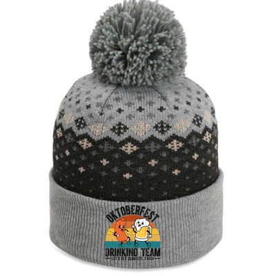 Oktoberfest Drinking Team Lets Get Schnitzel Faced Funny The Baniff Cuffed Pom Beanie