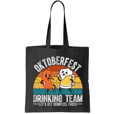 Oktoberfest Drinking Team Lets Get Schnitzel Faced Funny Bag