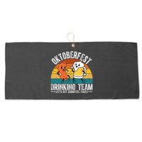 Oktoberfest Drinking Team Lets Get Schnitzel Faced Funny Large Microfiber Waffle Golf Towel