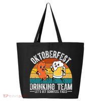 Oktoberfest Drinking Team Lets Get Schnitzel Faced Funny 25L Jumbo Tote