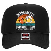 Oktoberfest Drinking Team Lets Get Schnitzel Faced Funny Trucker Hat