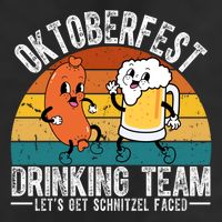 Oktoberfest Drinking Team Lets Get Schnitzel Faced Funny Trucker Hat
