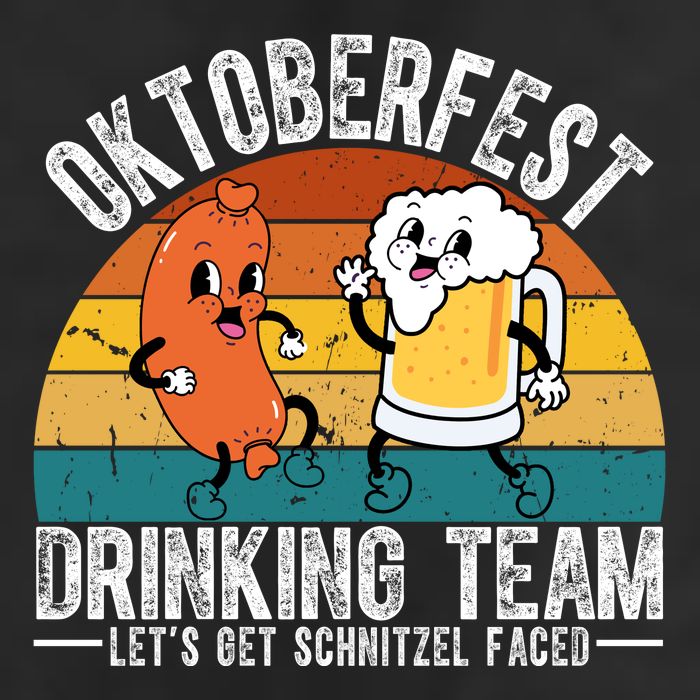 Oktoberfest Drinking Team Lets Get Schnitzel Faced Funny Trucker Hat