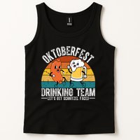 Oktoberfest Drinking Team Lets Get Schnitzel Faced Funny Tank Top