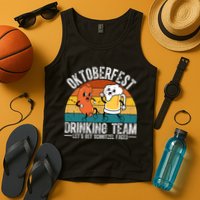 Oktoberfest Drinking Team Lets Get Schnitzel Faced Funny Tank Top