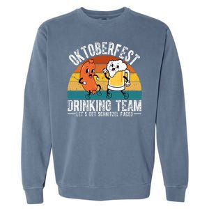 Oktoberfest Drinking Team Lets Get Schnitzel Faced Funny Garment-Dyed Sweatshirt