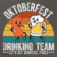 Oktoberfest Drinking Team Lets Get Schnitzel Faced Funny Cotton Canvas Backpack