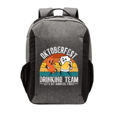 Oktoberfest Drinking Team Lets Get Schnitzel Faced Funny Vector Backpack