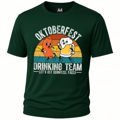 Oktoberfest Drinking Team Lets Get Schnitzel Faced Funny Performance Shirt
