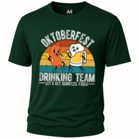 Oktoberfest Drinking Team Lets Get Schnitzel Faced Funny Cooling Performance Crew T-Shirt