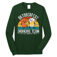 Oktoberfest Drinking Team Lets Get Schnitzel Faced Funny Long Sleeve Shirt