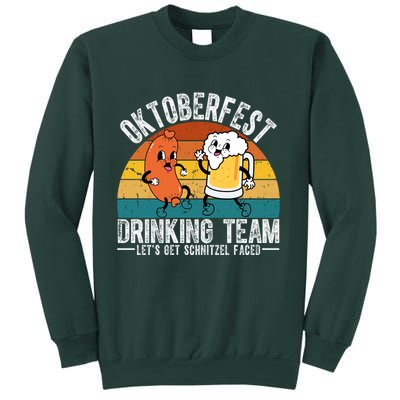 Oktoberfest Drinking Team Lets Get Schnitzel Faced Funny Sweatshirt