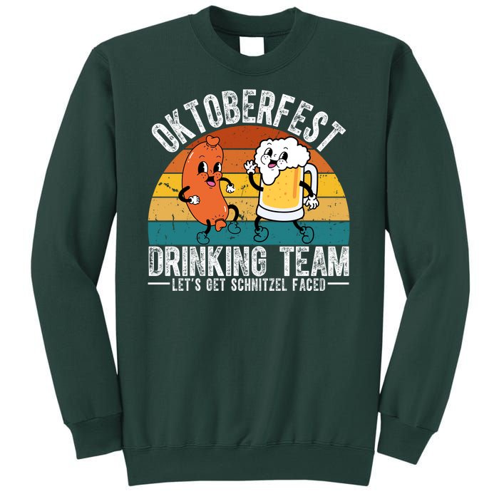 Oktoberfest Drinking Team Lets Get Schnitzel Faced Funny Sweatshirt