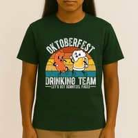 Oktoberfest Drinking Team Lets Get Schnitzel Faced Funny T-Shirt