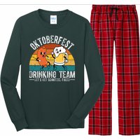 Oktoberfest Drinking Team Lets Get Schnitzel Faced Funny Long Sleeve Pajama Set