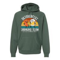 Oktoberfest Drinking Team Lets Get Schnitzel Faced Funny Premium Hoodie