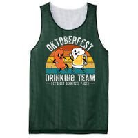 Oktoberfest Drinking Team Lets Get Schnitzel Faced Funny Mesh Reversible Basketball Jersey Tank