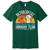 Oktoberfest Drinking Team Lets Get Schnitzel Faced Funny Premium T-Shirt