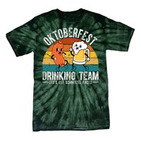 Oktoberfest Drinking Team Lets Get Schnitzel Faced Funny Tie-Dye T-Shirt