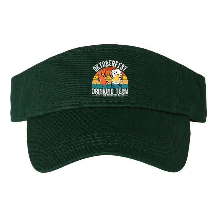 Oktoberfest Drinking Team Lets Get Schnitzel Faced Funny Valucap Bio-Washed Visor