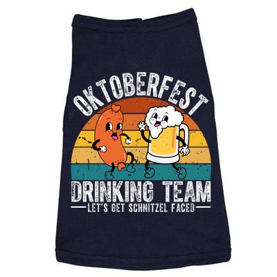 Oktoberfest Drinking Team Lets Get Schnitzel Faced Funny Doggie Tank