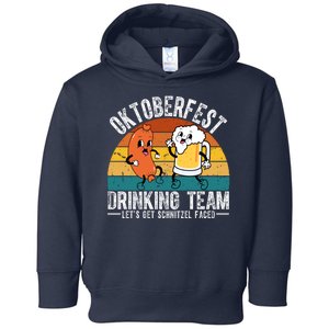 Oktoberfest Drinking Team Lets Get Schnitzel Faced Funny Toddler Hoodie