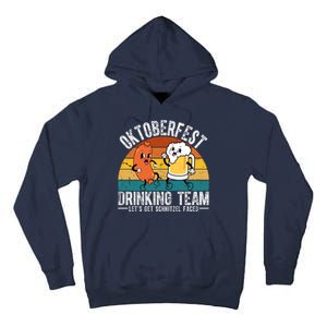 Oktoberfest Drinking Team Lets Get Schnitzel Faced Funny Tall Hoodie