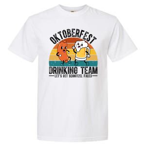 Oktoberfest Drinking Team Lets Get Schnitzel Faced Funny Garment-Dyed Heavyweight T-Shirt